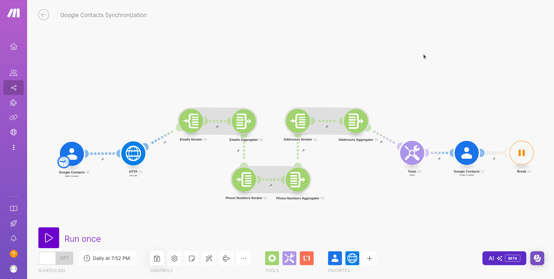 Multi-Account Contact Sync